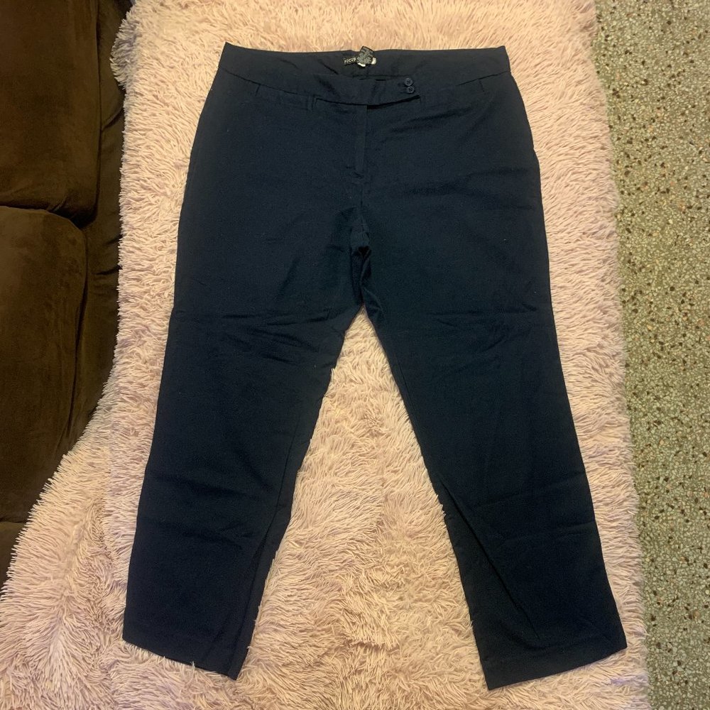 Focus Lifestyle Navy Blue Pants – Plus Size